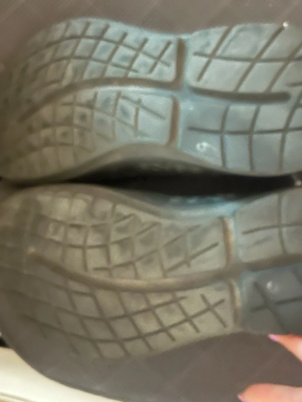 OOFOS Black Slip-On with Green Insole Accent